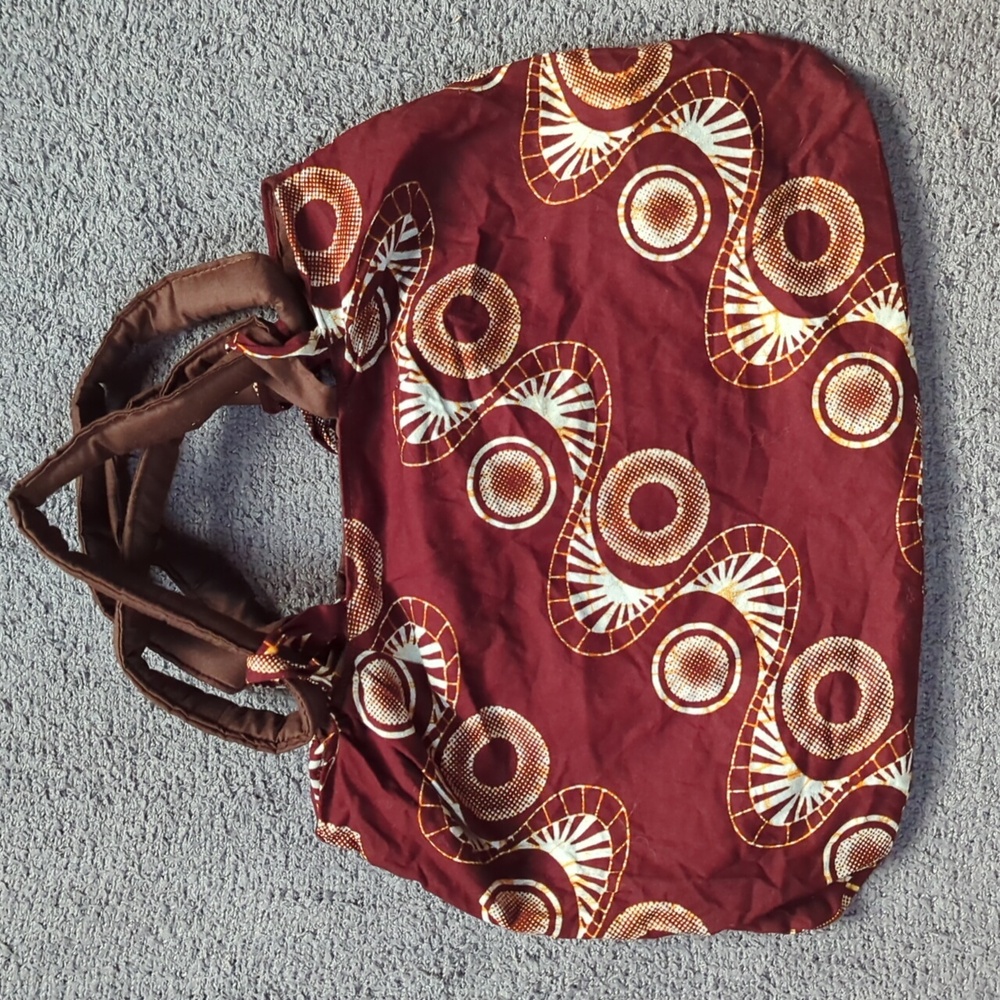 Burgundy Lightweight Handmade Tote Bag